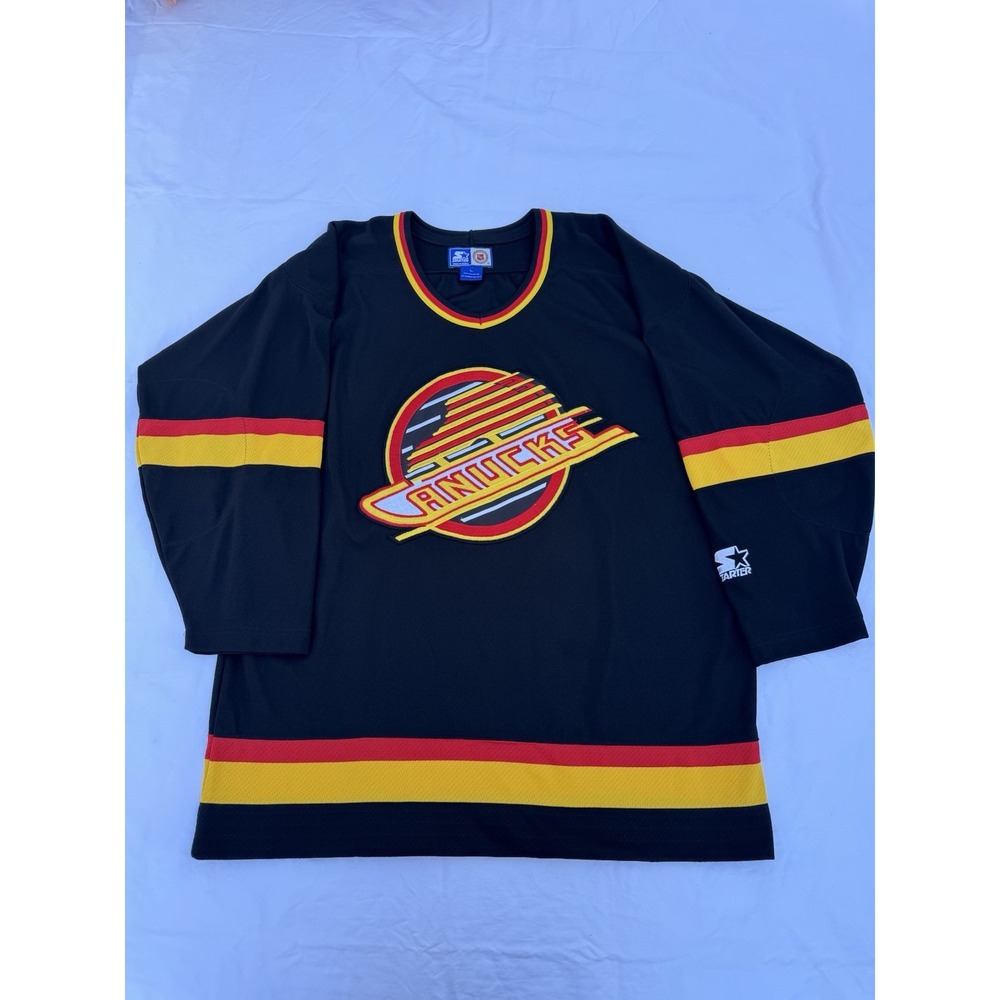Vintage Starter Vancouver Canucks NHL Hockey Jersey Size Large